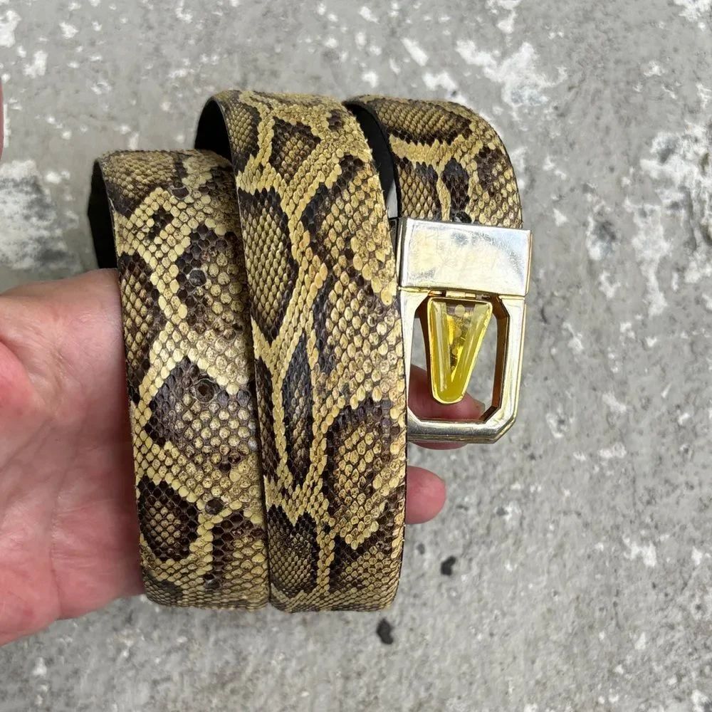 Snake skin/python vintage belt - Picture 1 of 5